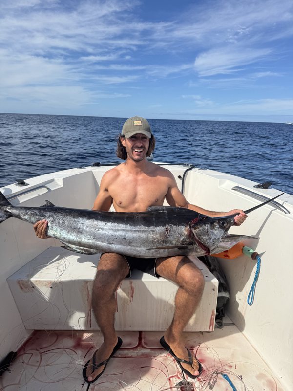 Belle prise de marlin lors d'une sortie pêche au gros en Martinique